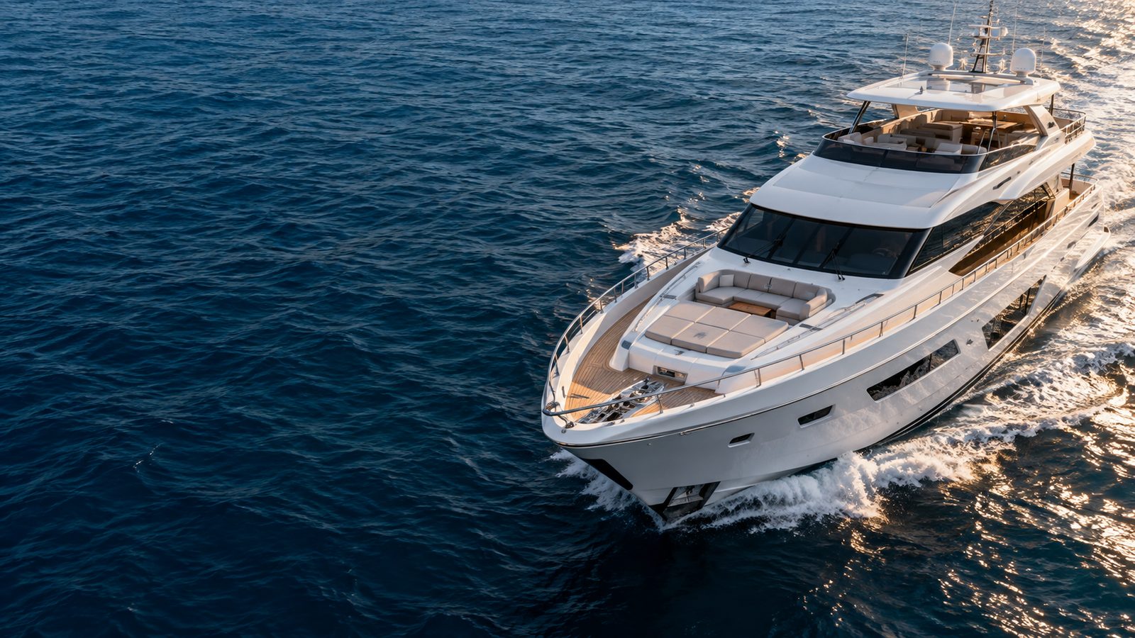 Yacht detailing at a South Florida marina